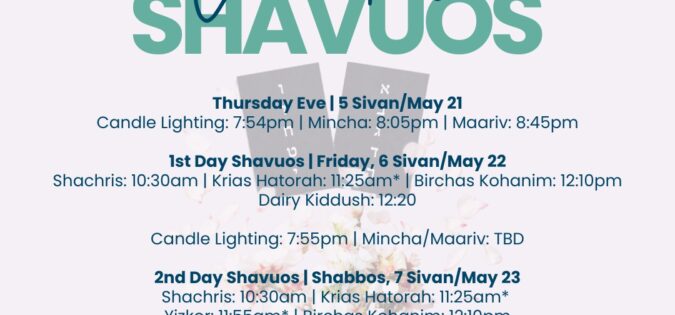 Shavous at Friendship Circle