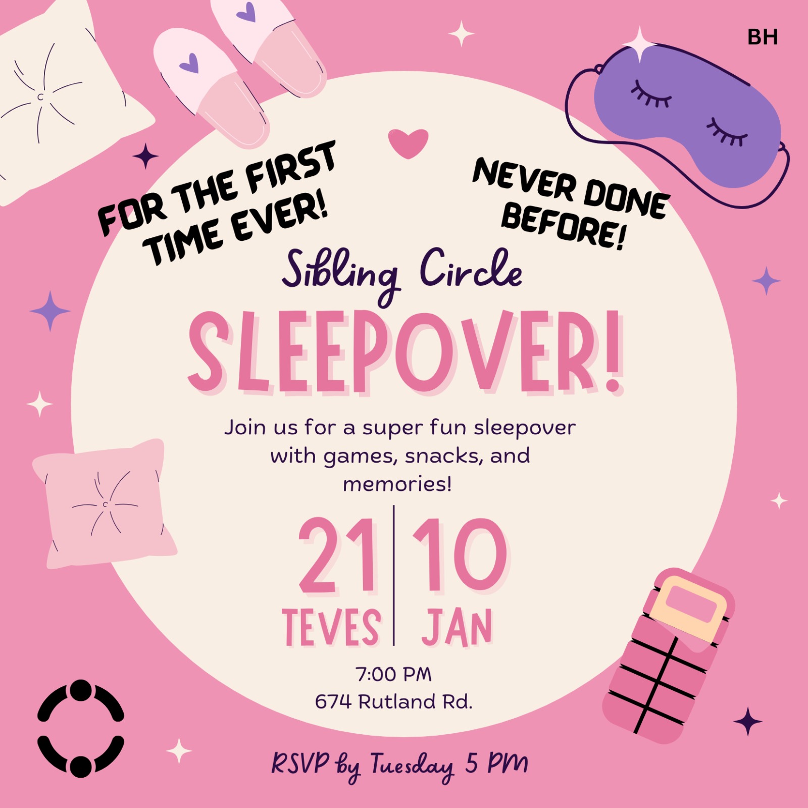 Sibling Circle Sleepover