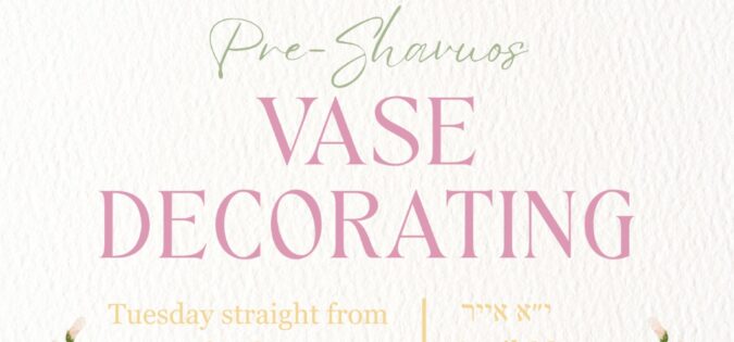 Pre Shavous Vase Decorating